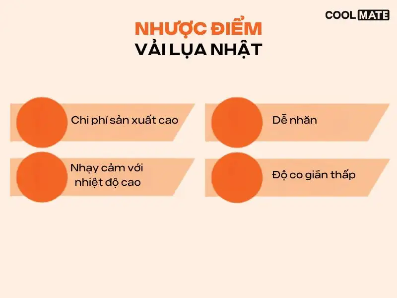 Vải lụa Nhật có giá thành cao hơn so với các loại vải thông thường