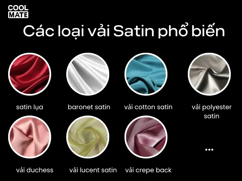 Các loại vải satin phổ biến nhất trên thị trường hiện nay 