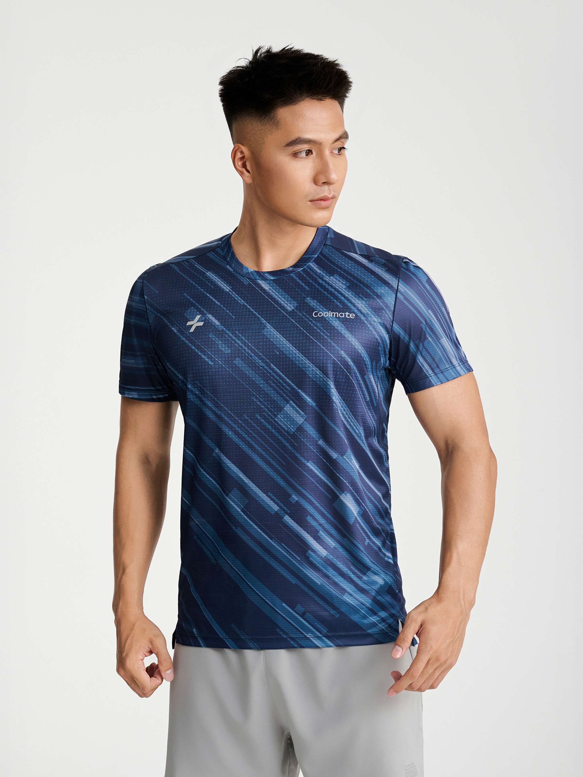Tshirt chạy bộ nam Airflow Luman Line