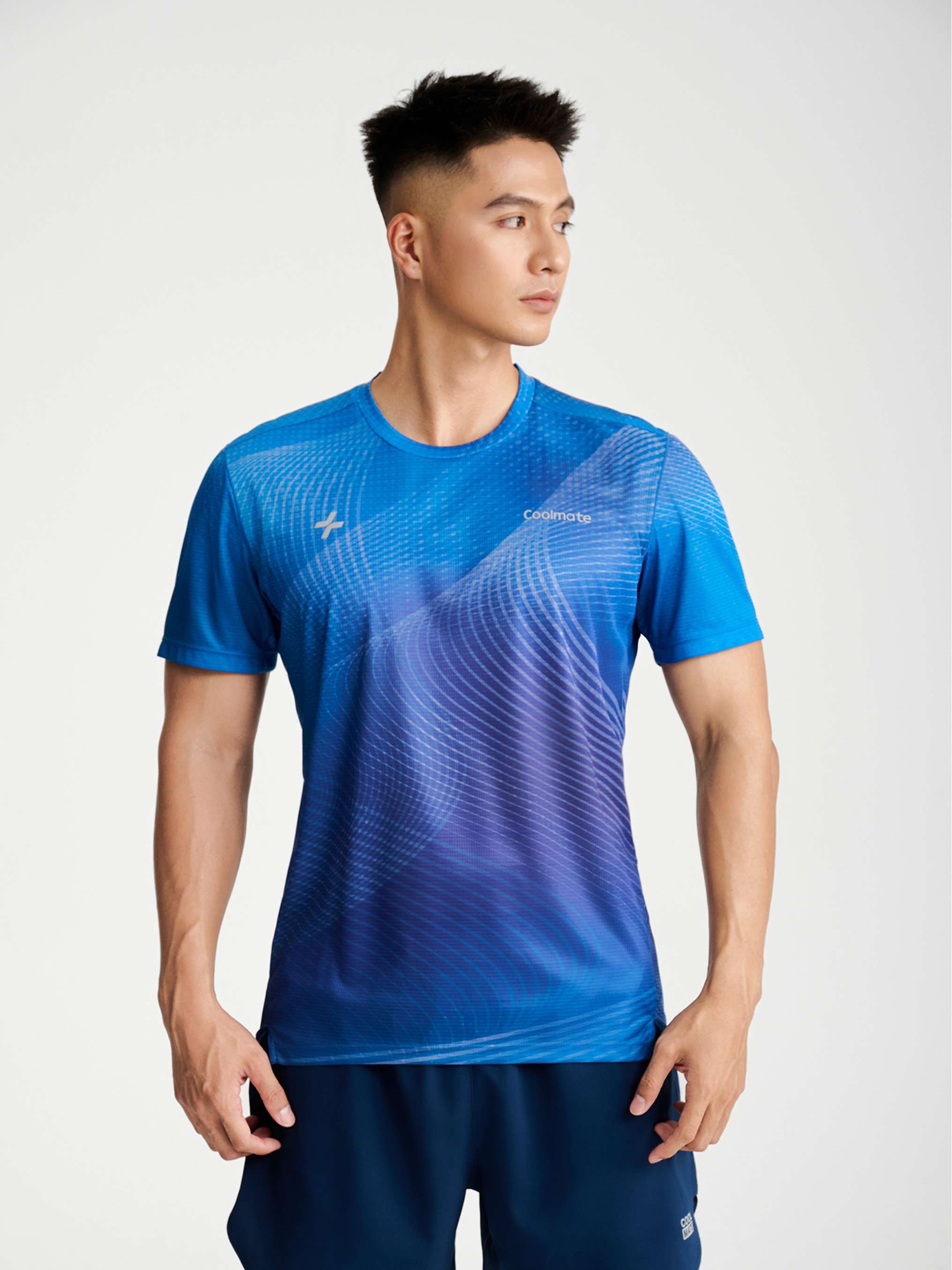 Tshirt chạy bộ nam Airflow Luman Wave