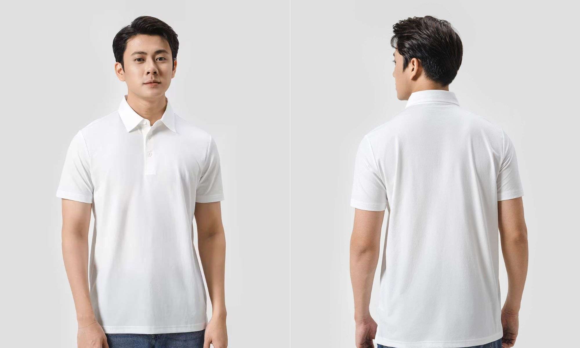 Áo polo trắng Slim-Fit Coolmate