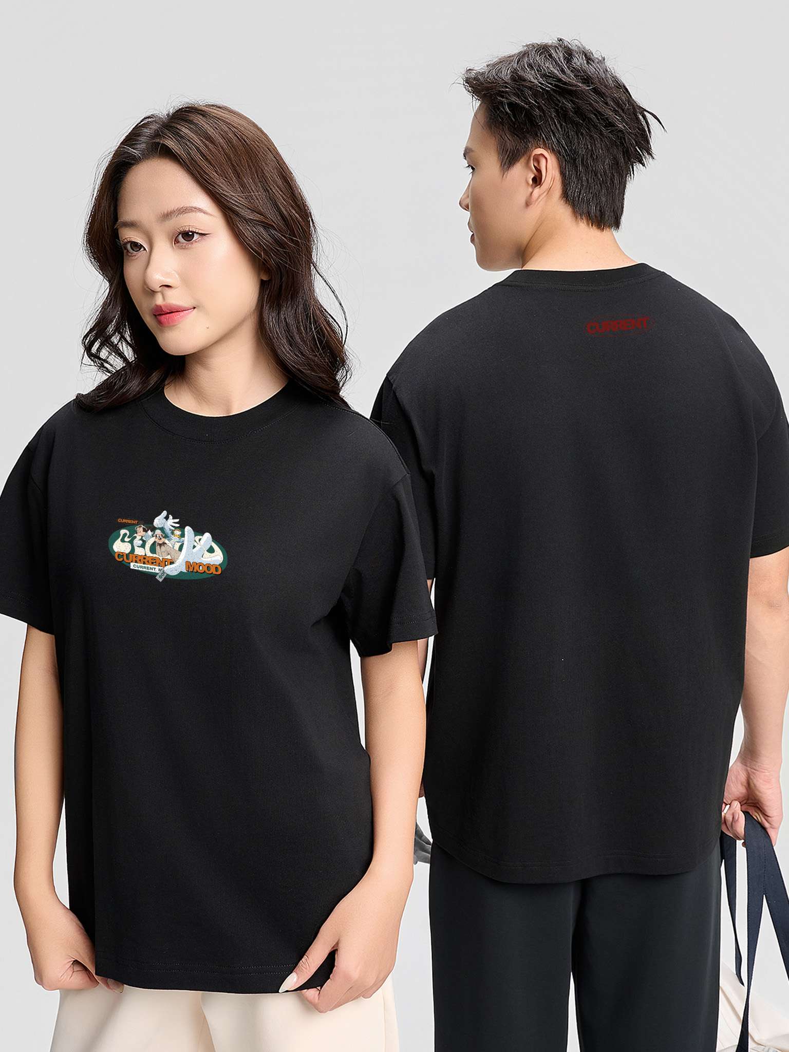 Áo thun Relaxed Fit 100% Cotton Current Mood