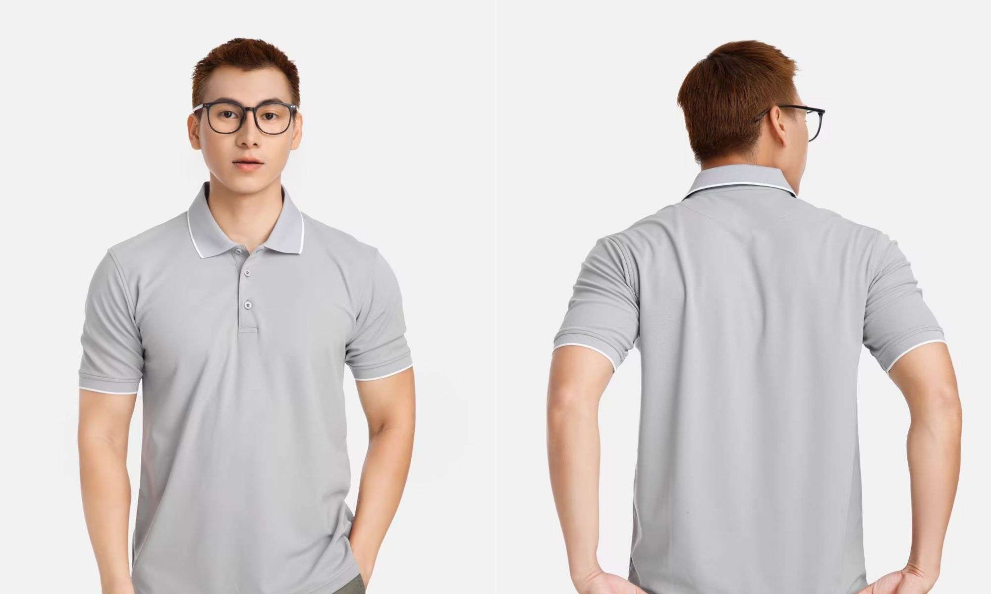 Dựa trên nhu cầu về trang phục của bạn để chọn outfit với áo polo màu xám phù hợp