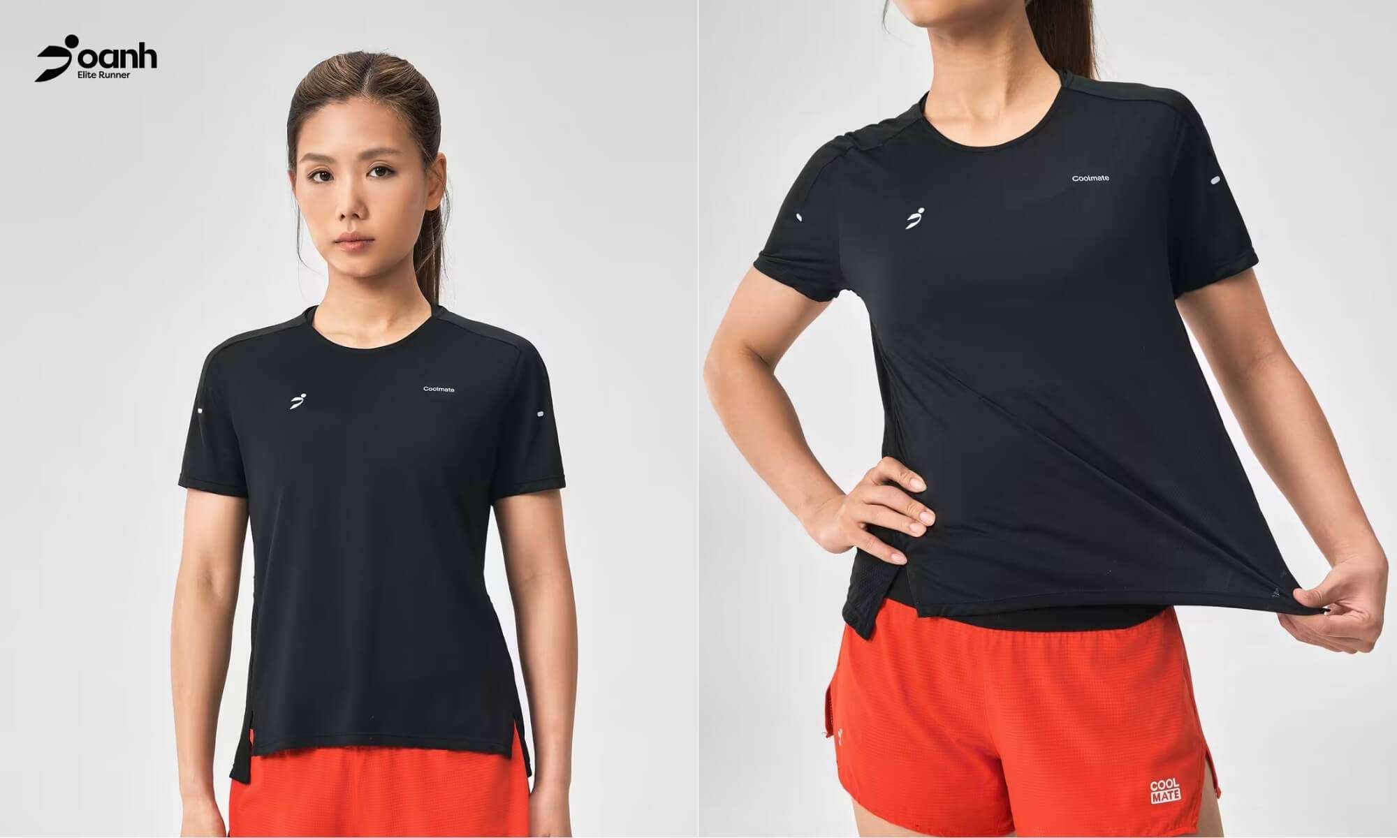 "NTOXCOOLMATE" Áo Tshirt chạy bộ Lightweight - Nhẹ như gió, đồng hành mọi bước chạy