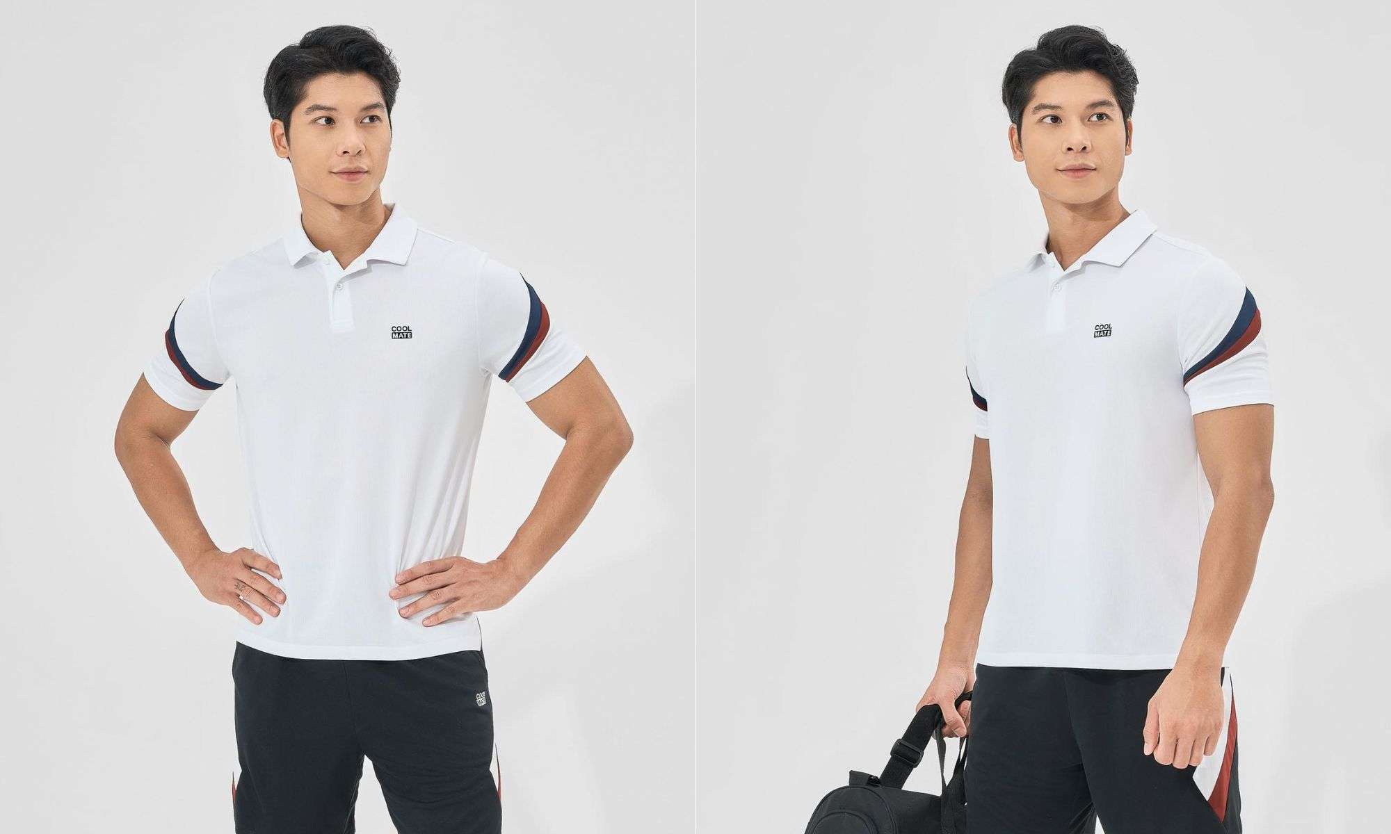 Áo polo trắng đến từ Coolmate