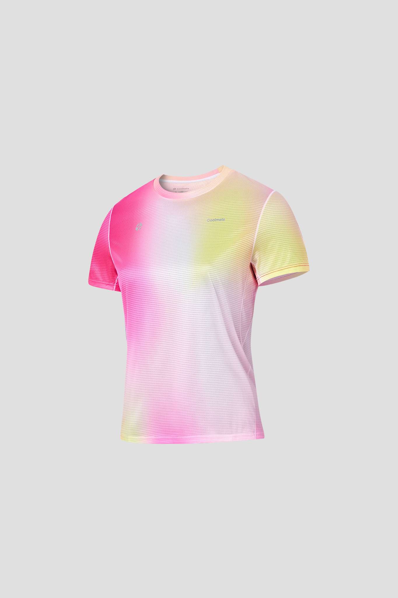 Tshirt chạy bộ graphic Pink Gradient