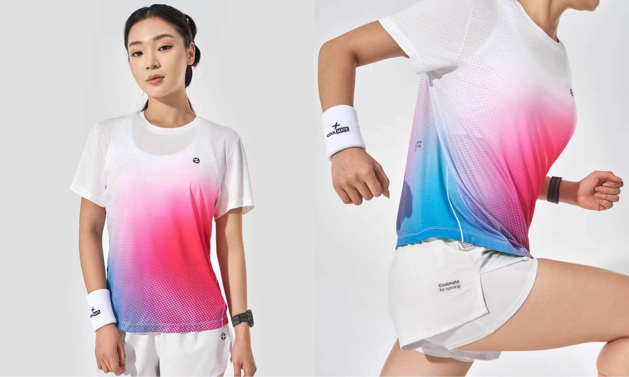 Tshirt chạy bộ nữ AirRush Gradient - Thấm hút nhanh, bay hơi siêu tốc, luôn khô ráo