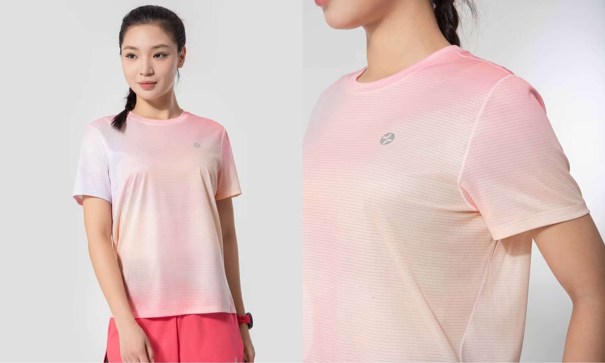 Tshirt chạy bộ nữ Graphic Rainbow - &nbsp;Màu gradient Rainbow năng động, tràn đầy sức sống