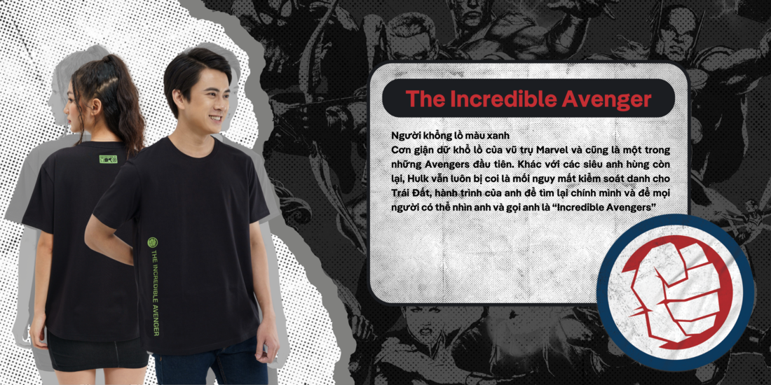 Áo -thun- Marvel- "The -Incredible- Avenger"