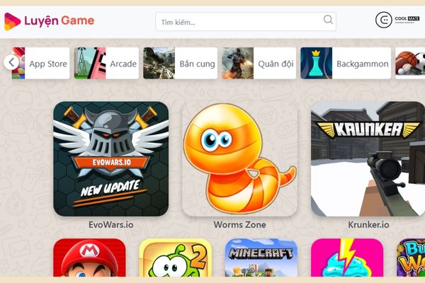 TOP những trang web chơi game online hấp dẫn nhất 