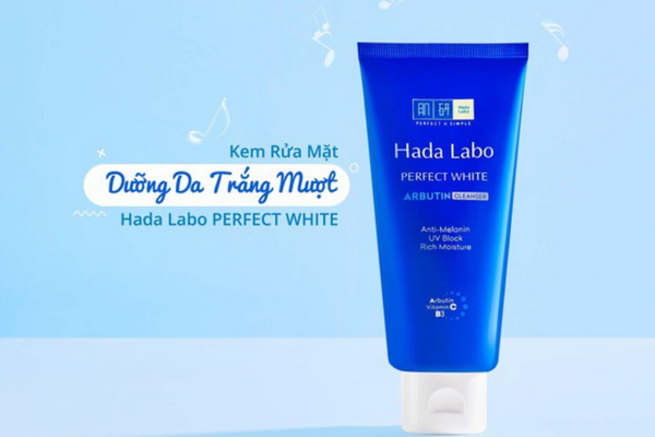 Hada Labo Perfect White Cleanser - Kem rửa mặt hằng ngày