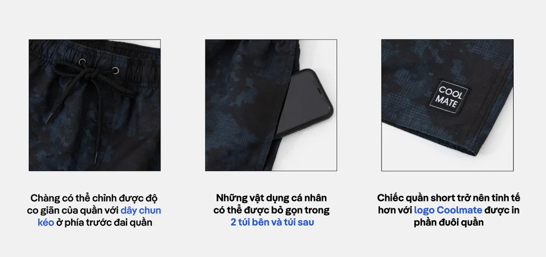 của Quần- nam -Printed -Short- chống -UV -(túi sau có khóa)