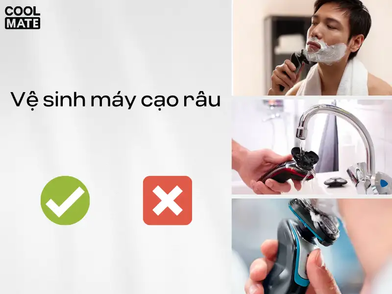 Vệ sinh máy cạo râu để tránh vi khuẩn và tăng độ bền cho máy