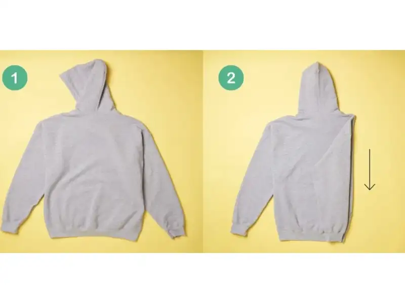 Cách gấp áo hoodie