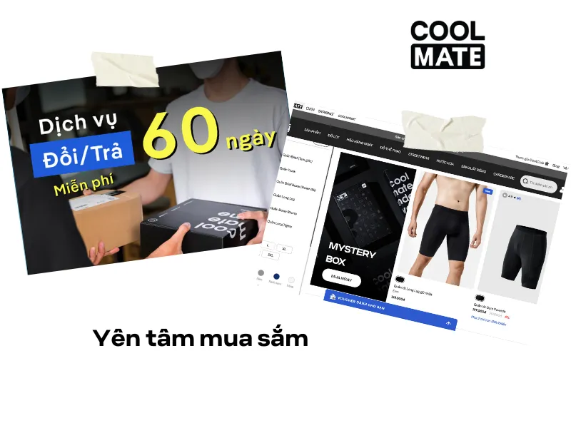 Đến website Coolmate để tận hưởng cảm giác mua sắm tuyệt vời nhất