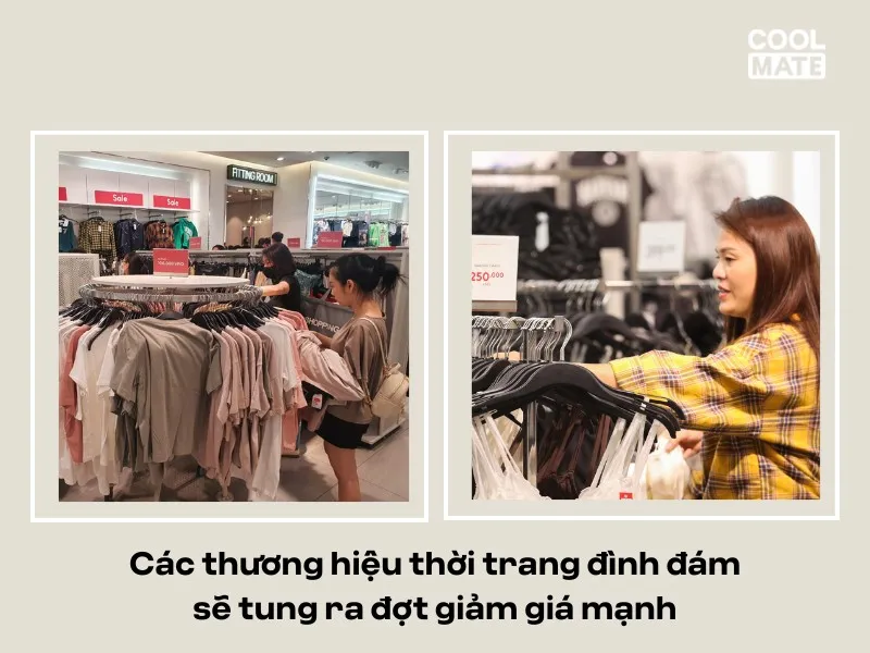 Các thương hiệu thời trang đình đám sẽ tung ra đợt giảm giá mạnh