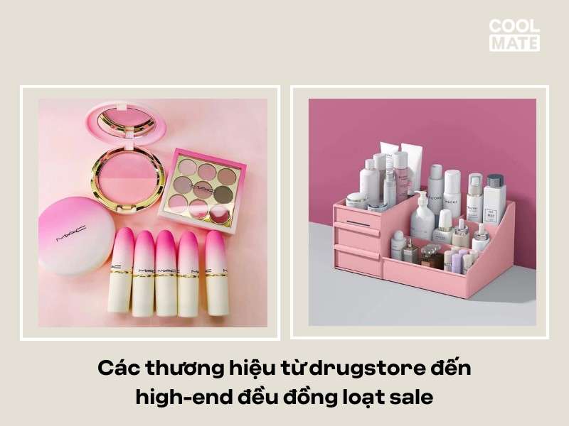 Các thương hiệu từ drugstore đến high-end đều đồng loạt sale