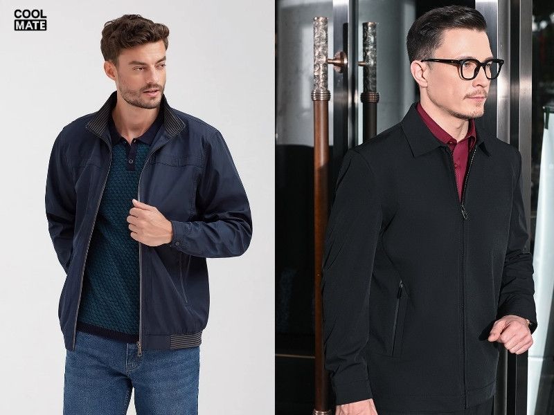 Áo khoác nam 2 lớp thường được làm từ vật liệu chống thấm nước