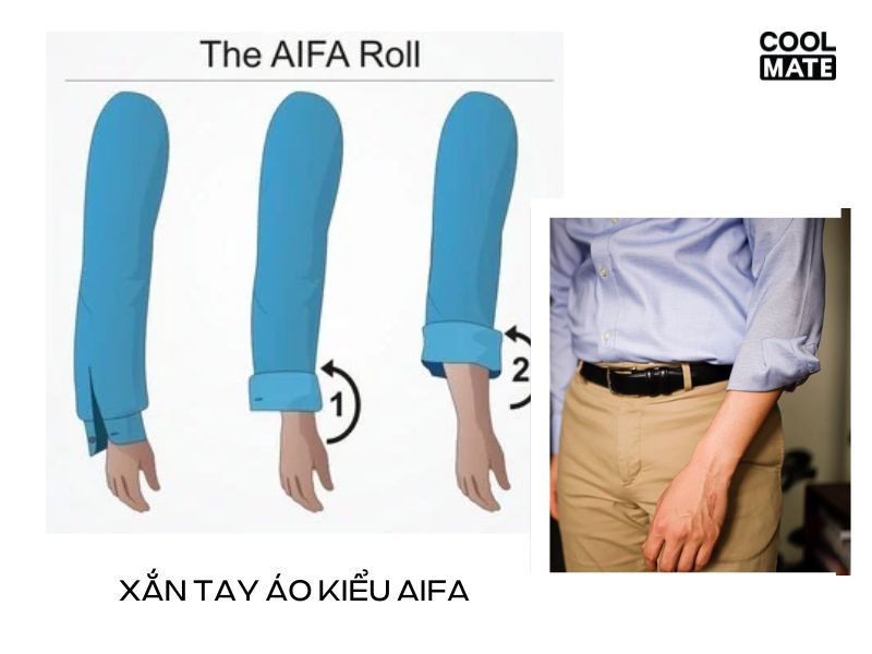 Kiểu xắn tay áo AIFA