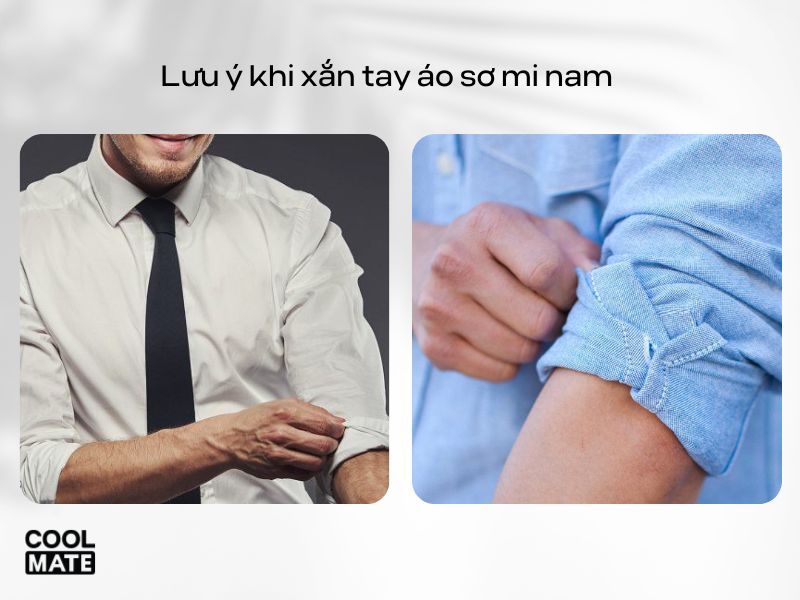 Những lưu ý khi xắn tay áo sơ mi nam 