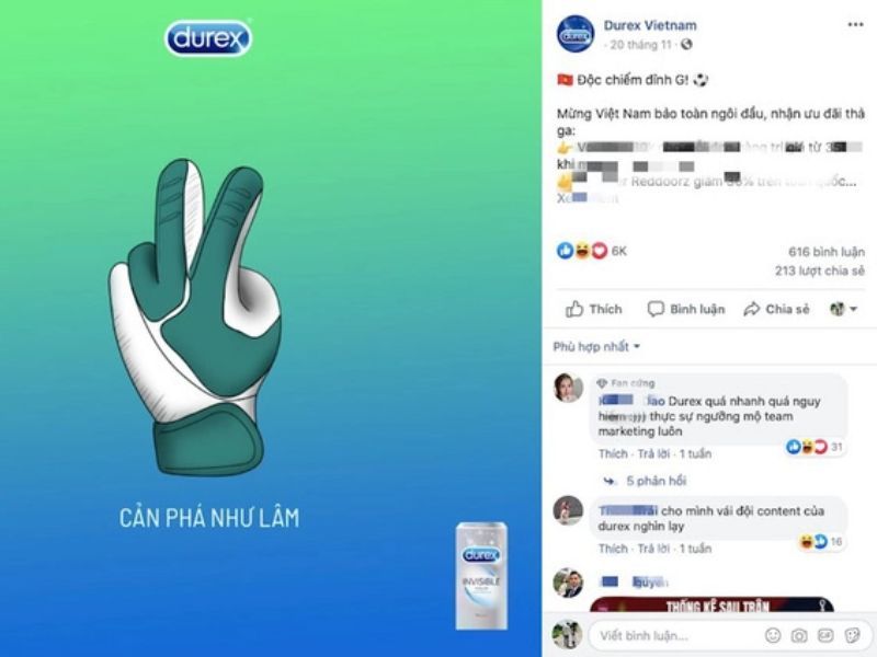 Durex hòa nhịp cùng bóng đá