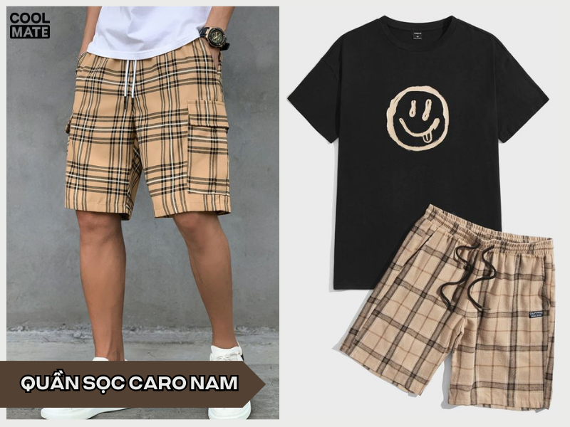 Quần short caro