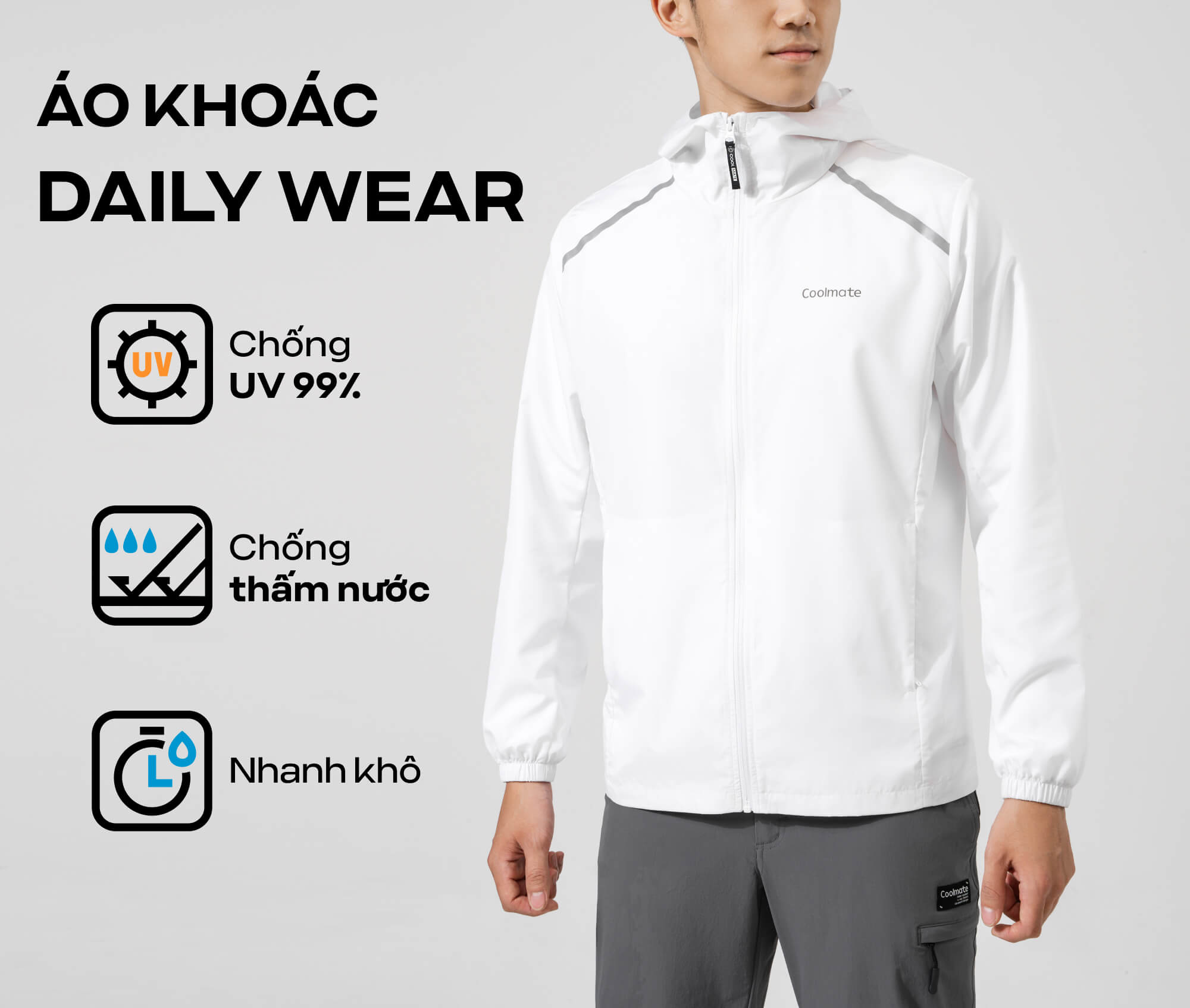 Áo khoác daily wear tiện lợi