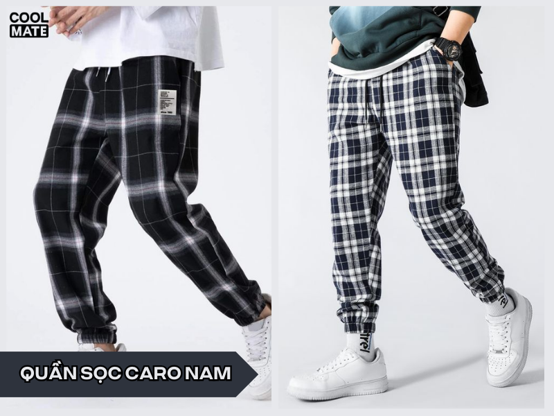 Quần jogger caro