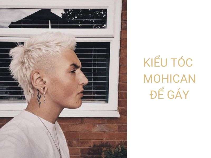 Kiểu tóc Mohican nhuộm màu bạch kim