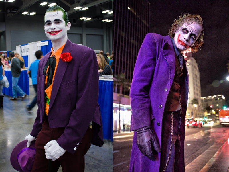 Hóa thân thành Joker với phong cách quái dị, độc đáo
