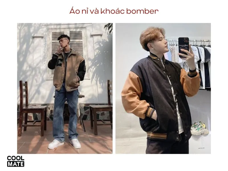  Áo nỉ và khoác bomber - Outfit đi chơi Noel