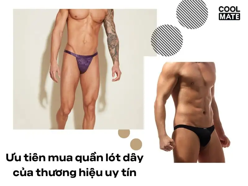 Ưu tiên mua quần lót dây nam của thương hiệu uy tín 