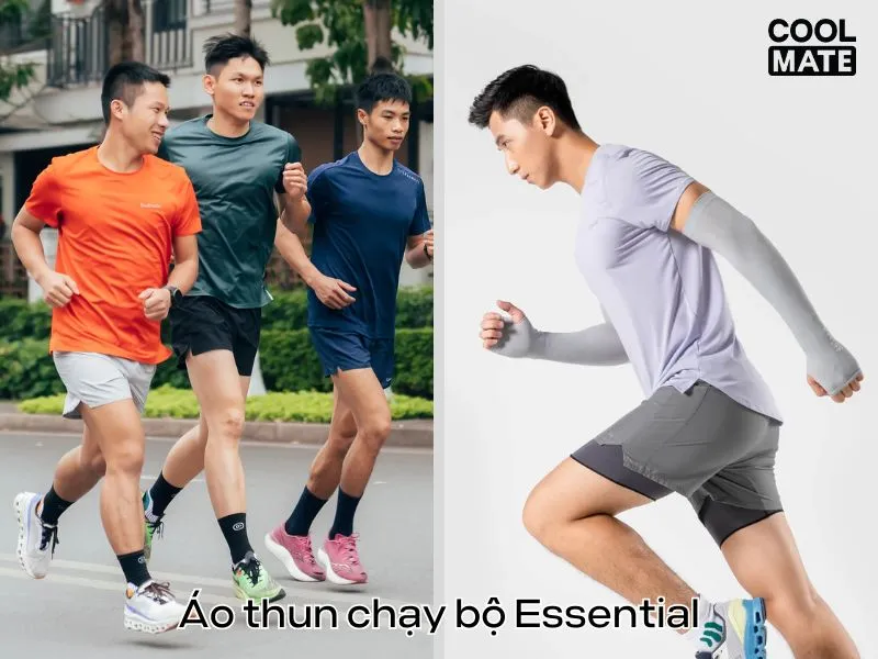 Áo thun chạy bộ Essential