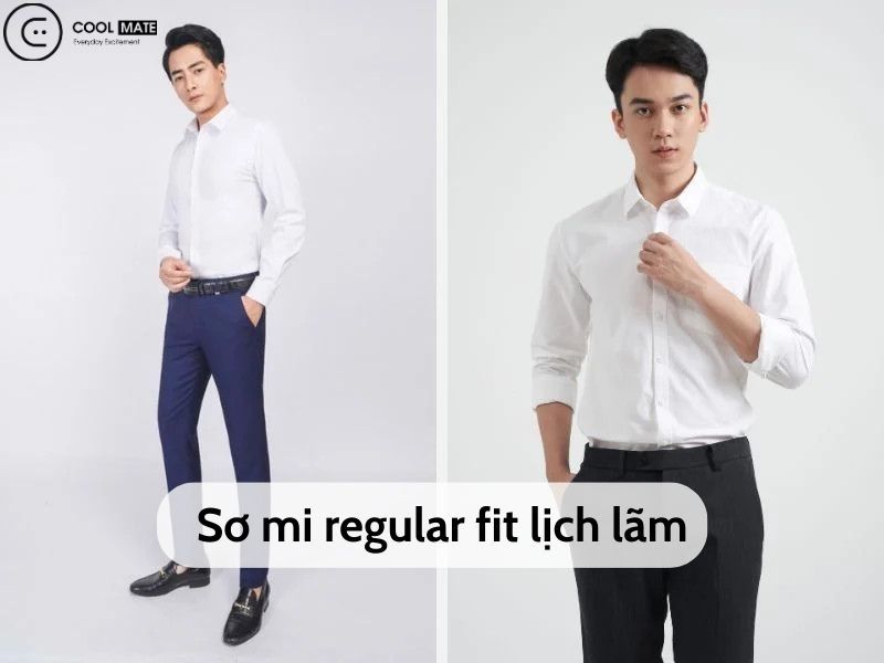 áo sơ mi regular fit 