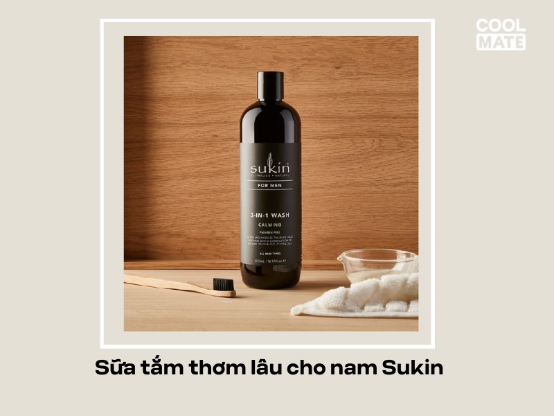 Sukin là sản phẩm sữa tắm nước hoa nam thiên nhiên và lành tính có xuất xứ từ Úc