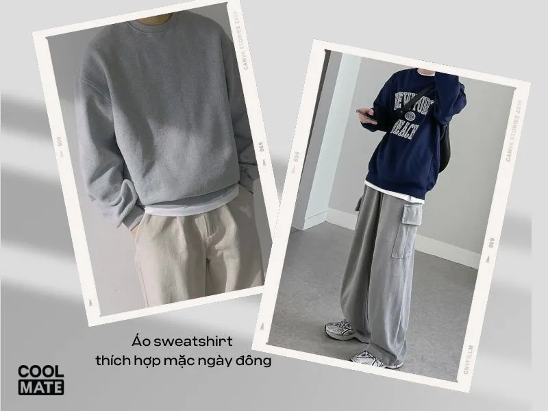 Thời điểm vàng để mặc áo Sweatshirt