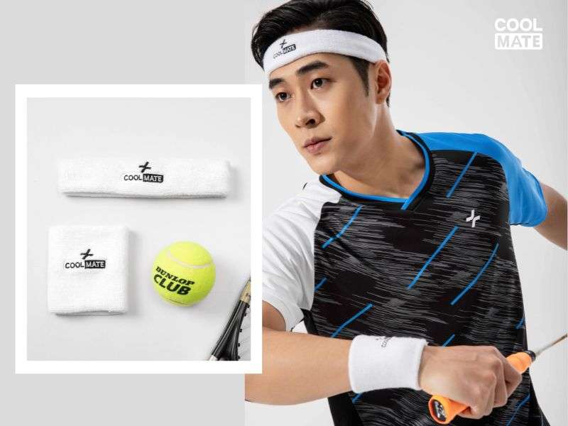 Headband và wristband là hai phụ kiện không thể thiếu khi chơi cầu lông