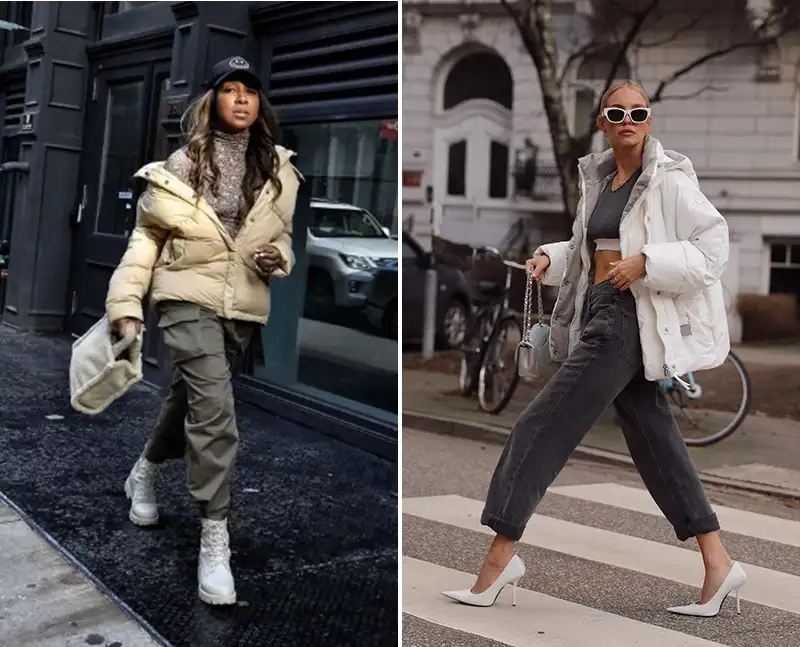 Puffer coat sành điệu cho outfit athleisure