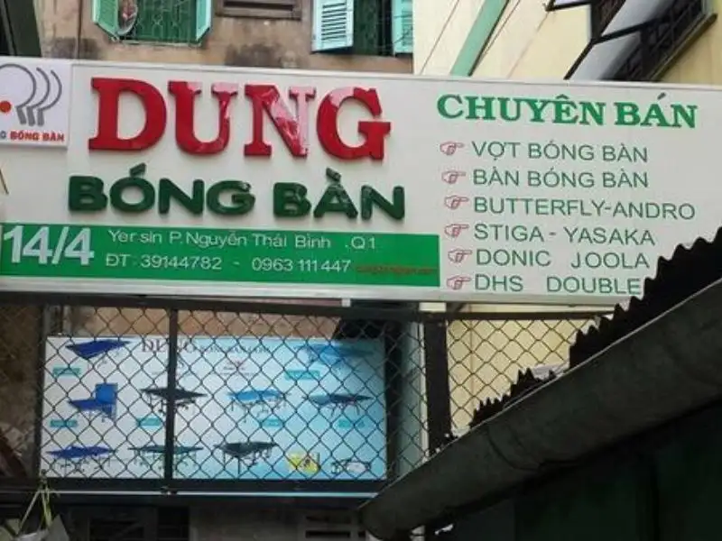 Cửa hàng Dung bóng bàn