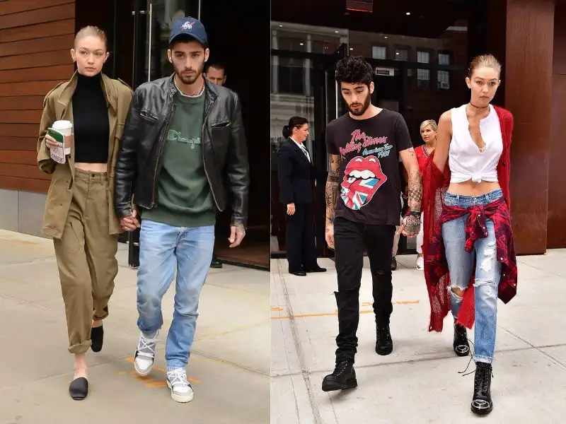 Gigi và Zayn "tay trong tay" xuống phố 