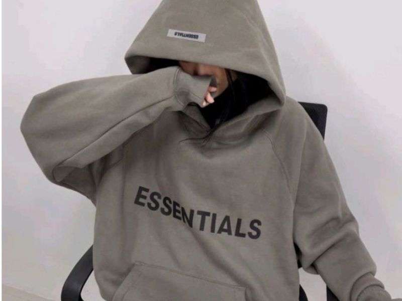 Hoodie màu xám Fear of God