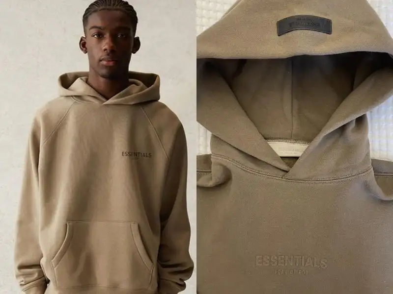 Hoodie màu tan Fear of God