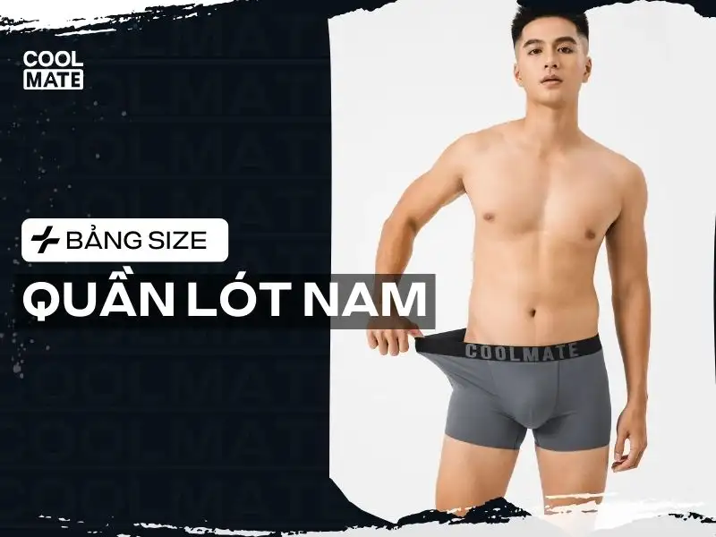 bảng size quần lót nam