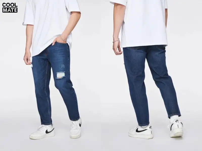  Tapered Fit - Quần jean nam ống côn 