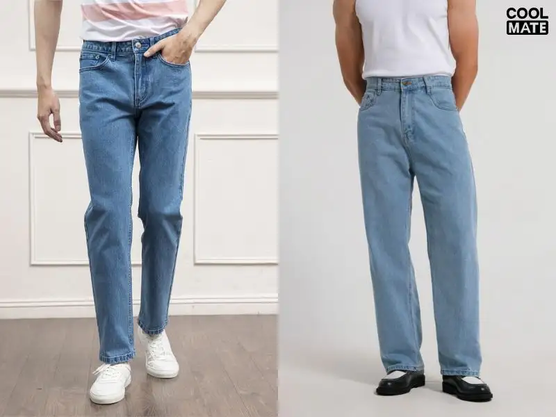 Mid Rise Jeans - Quần jean nam cạp cao