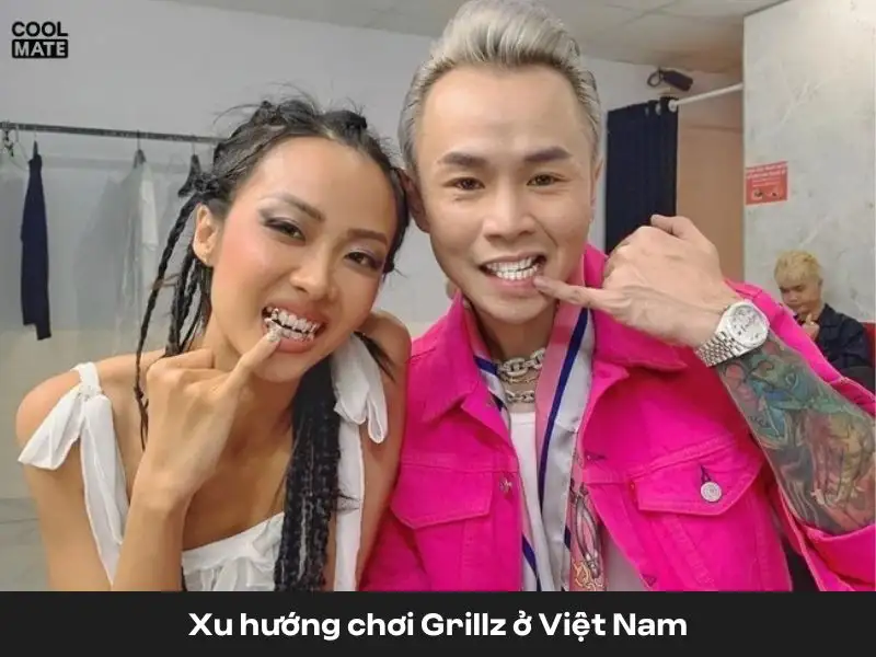 Binz là một trong những người khởi xướng cho phong trào chơi Grillz ở Việt Nam