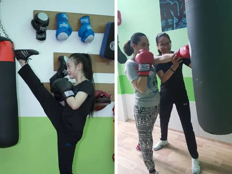 Lớp học Gym Newlife trang bị đầy đủ vật dụng cho học viên luyện tập Kick boxing