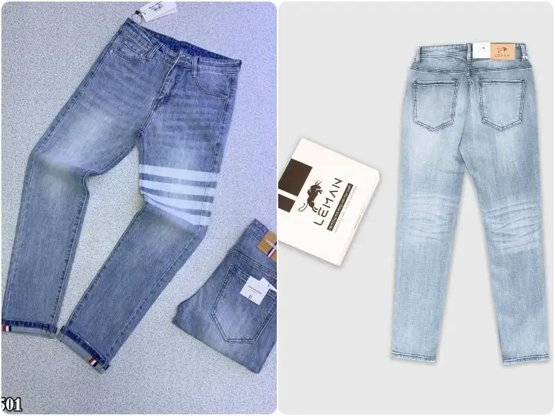 Chọn quần jeans kẻ sọc theo dáng người