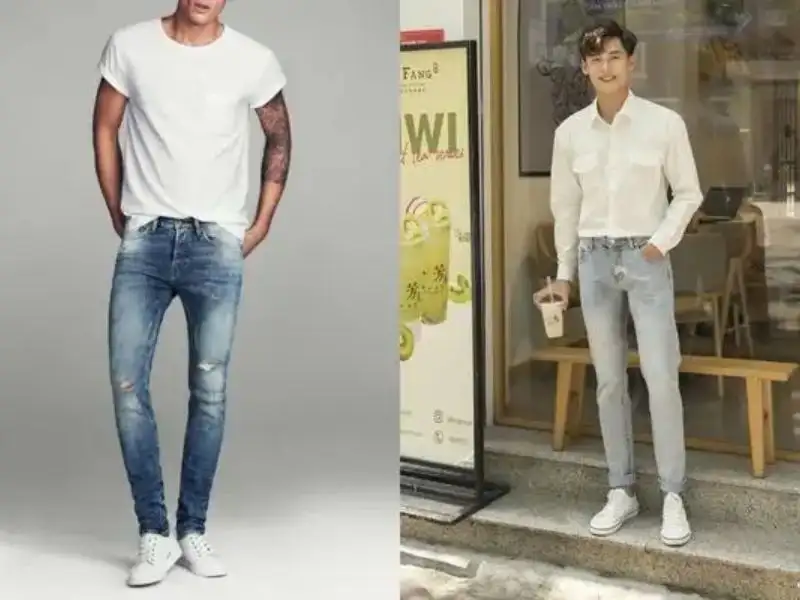 Có rất nhiều cách sơ vin với quần jeans