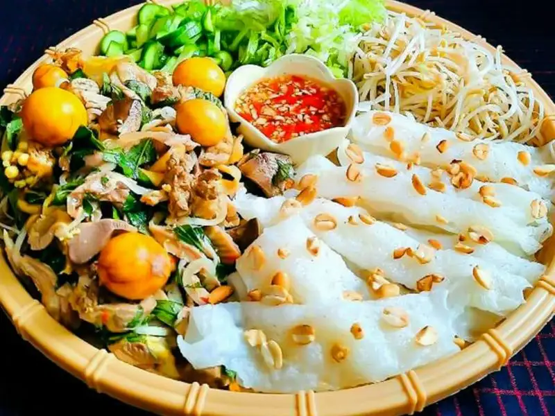 Bánh ướt lòng gà ngon tròn đậm vị